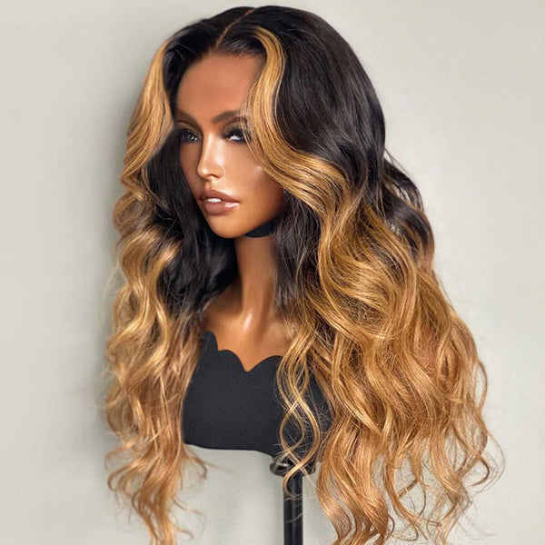 Highlight Loose Wave Human Hair Lace Front Wigs