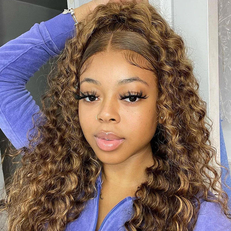 Highlight Curly Lace Frontal Wig