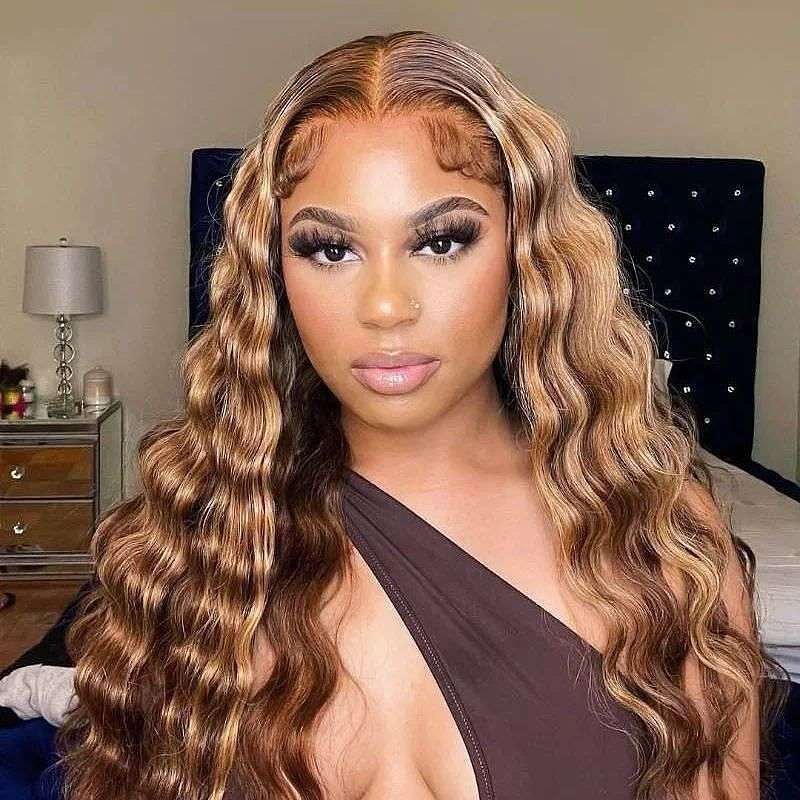 Highlight Loose Deep Wave Lace Frontal Wig